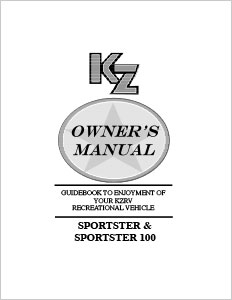 2017 KZ RV Sportster & Sportster 100 Owners Manual