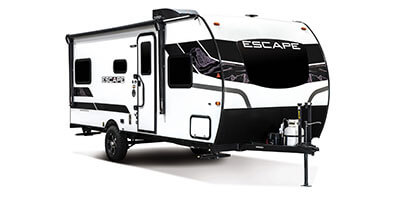 2023 KZ RV Escape E20 HATCH Travel Trailer Exterior Front 3-4 Door