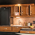 2016 KZ RV Durango 2500 D346BHQ Fifth Wheel Outside Kitchen Cabinet Doors Open