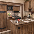 2016 KZ RV Sportsmen S295RL Fifth Wheel Kitchen Cabinets