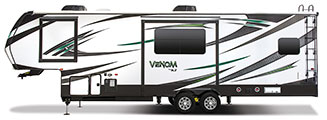 2016 KZ RV Venom V3311TQ Fifth Wheel Toy Hauler Exterior