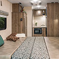 2017 KZ RV Escape E140TH Travel Trailer Toy Hauler Dinette Down