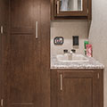 2017 KZ RV Sportsmen 231RKLE Travel Trailer Bathroom Cabinets
