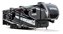 2017 KZ RV Venom V3911TK Fifth Wheel Toy Hauler Optional Full Paint Package Exterior