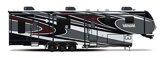 2017 KZ RV Venom V3911TK Fifth Wheel Toy Hauler Optional Full Paint Package Exterior
