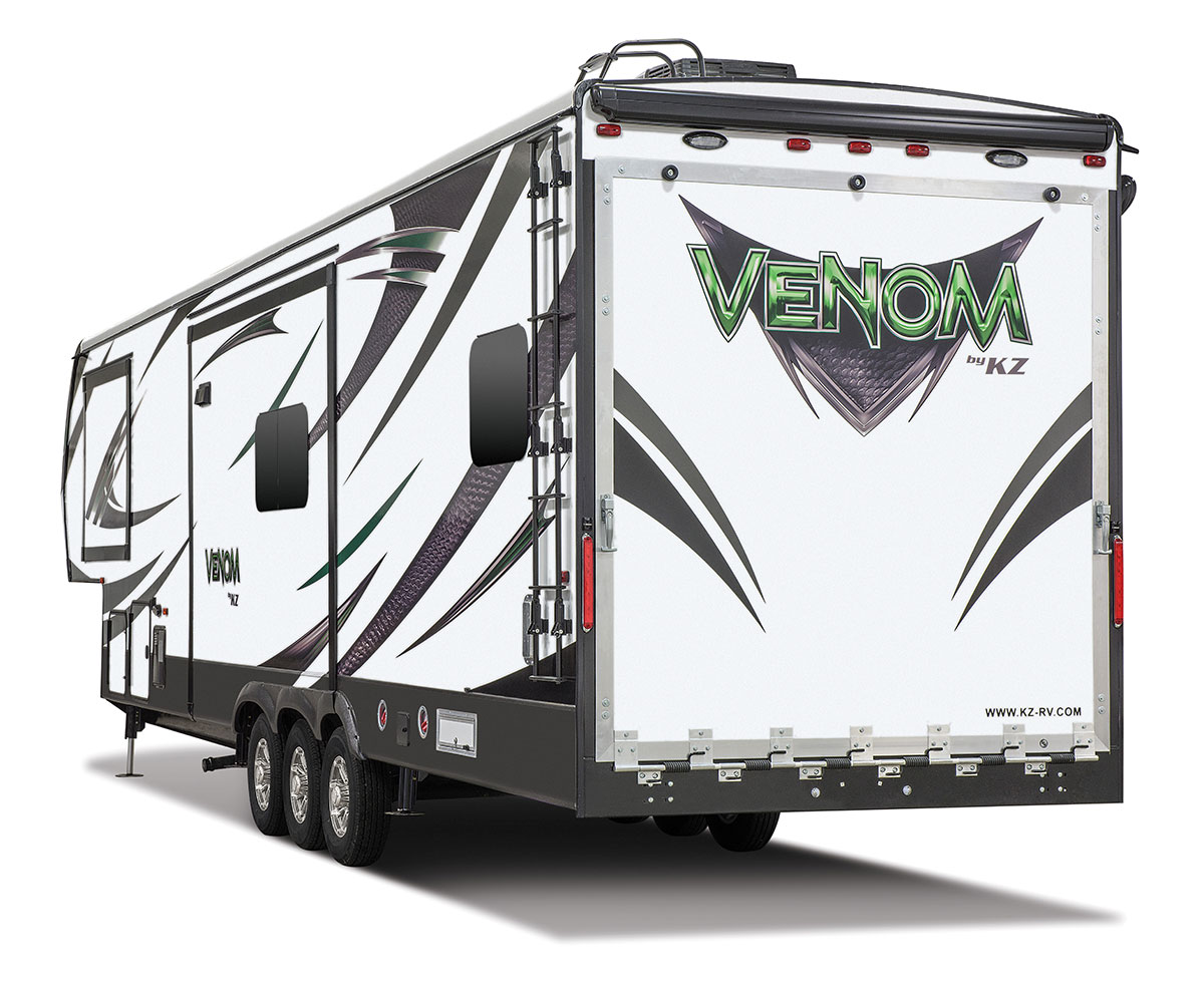 2017 Venom V3911TK Luxury Fifth Wheel Toy Hauler | KZ RV