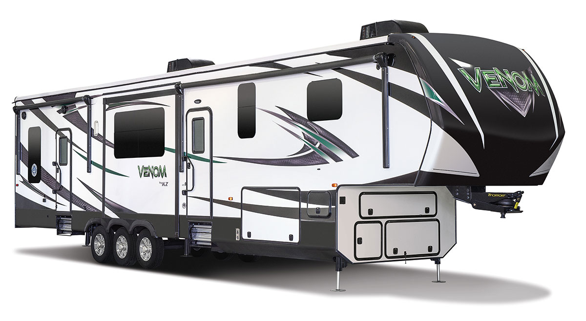 2017 Venom V4013TK Luxury Fifth Wheel Toy Hauler | KZ RV