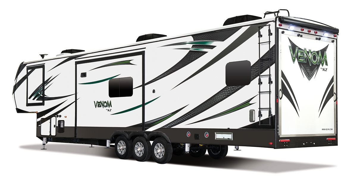 2017 Venom V4114TK Luxury Fifth Wheel Toy Hauler | KZ RV