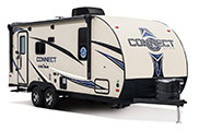 2018 KZ RV Connect Lite C201QB Travel Trailer Exterior Front 3-4 Door Side