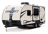 2018 KZ RV Connect Lite C201QB Travel Trailer Exterior Front 3-4 Off Door Side