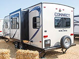 2018 KZ RV Connect Lite C221RD Travel Trailer Exterior Rear 3-4 Off Door Side