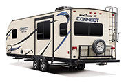 2018 KZ RV Connect C241RLK Travel Trailer Exterior Rear 3-4 Off Door Side