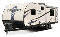2018 KZ RV Connect C261RL Travel Trailer Exterior Front 3-4 Off Door Side