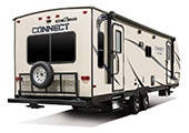 2018 KZ RV Connect C261RL Travel Trailer Exterior Rear 3-4 Door Side