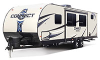 2018 KZ RV Connect C271BHK Travel Trailer Exterior Front 3-4 Off Door Side