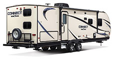 2018 KZ RV Connect C271BHK Travel Trailer Exterior Rear 3-4 Door Side