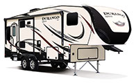 2018 KZ RV Durango 1500 D251RLT Fifth Wheel Exterior Front 3-4 Door Side
