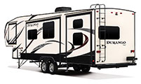2018 KZ RV Durango 1500 D292BHT Fifth Wheel Exterior Rear 3-4 Off Door Side