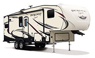 2018 KZ RV Durango 1500 D250RKS Fifth Wheel Exterior Front 3-4 Door Side