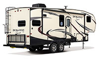 2018 KZ RV Durango 1500 D250RKS Fifth Wheel Exterior Rear 3-4 Door Side