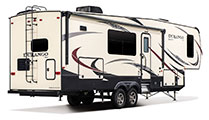 2018 KZ RV Durango D315RKD Fifth Wheel Show Exterior Rear 3-4 Door Side