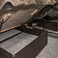 2018 KZ RV Durango D325RLT Fifth Wheel Bed Storage