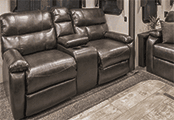 2018 KZ RV Durango D325RLT Fifth Wheel Theater Seating