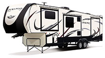 2018 KZ RV Durango 2500 D340FLT Fifth Wheel Exterior Front 3-4 Off Door Side