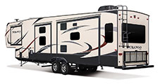 2018 KZ RV Durango 2500 D343MBQ Fifth Wheel Exterior Rear 3-4 Off Door Side