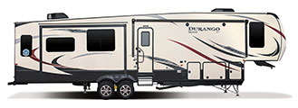 2018 KZ RV Durango 2500 D343MBQ Fifth Wheel Exterior Side Profile Door Side