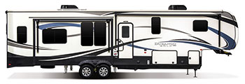 2018 KZ RV Durango Gold G371RLT Fifth Wheel Exterior Side Profile Door Side