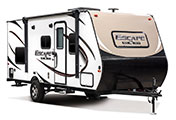 2018 KZ RV Escape E191BH Travel Trailer Exterior Front 3-4 Door Side