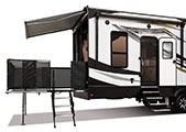 2018 KZ RV Venom V3911TK Fifth Wheel Toy Hauler Exterior Patio