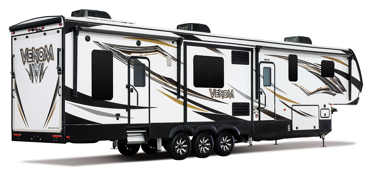 2018 Venom V3911TK Luxury Fifth Wheel Toy Hauler | KZ RV