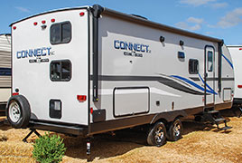2019 KZ RV Connect SE C231BHKSE Travel Trailer Exterior Rear 3-4 Door Side