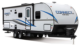 2019 KZ RV Connect SE C231RBKSE Travel Trailer Exterior Front 3-4 Door Side
