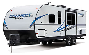 2019 KZ RV Connect SE C231RBKSE Travel Trailer Exterior Front 3-4 Off Door Side