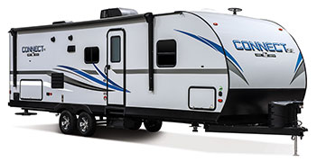 2019 KZ RV Connect SE C261BHKSE Travel Trailer Exterior Front 3-4 Door Side