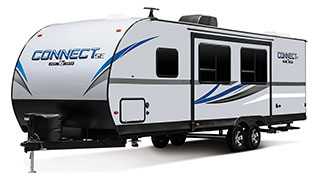 2019 KZ RV Connect SE C261BHKSE Travel Trailer Exterior Front 3-4 Off Door Side