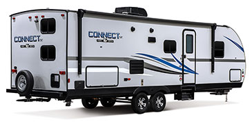 2019 KZ RV Connect SE C261BHKSE Travel Trailer Exterior Rear 3-4 Door Side