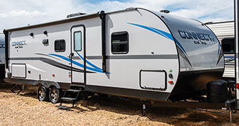 2019 KZ RV Connect SE C261BHKSE Travel Trailer Exterior Front 3-4 Door Side