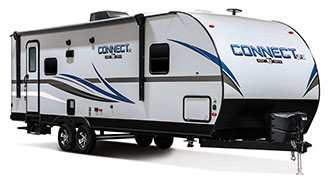 2019 KZ RV Connect SE C271RLSE Travel Trailer Exterior Front 3-4 Door Side