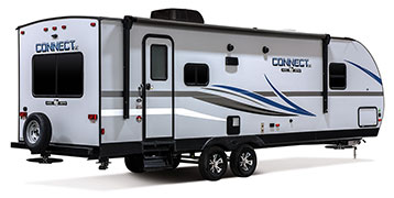 2019 KZ RV Connect SE C271RLSE Travel Trailer Exterior Rear 3-4 Door Side