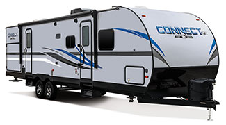 2019 KZ RV Connect SE C312BHKSE Travel Trailer Exterior Front 3-4 Door Side