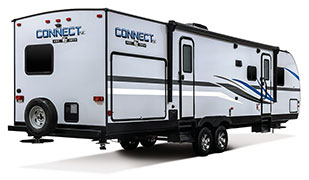2019 KZ RV Connect SE C312BHKSE Travel Trailer Exterior Rear 3-4 Door Side