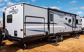 2019 KZ RV Connect SE C312BHKSE Travel Trailer Exterior Rear 3-4 Door Side