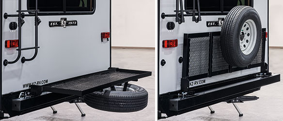 2019 KZ RV Connect C291RL Travel Trailer Exterior Rack