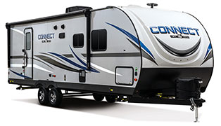 2019 KZ RV Connect C261RB Travel Trailer Exterior Front 3-4 Door Side