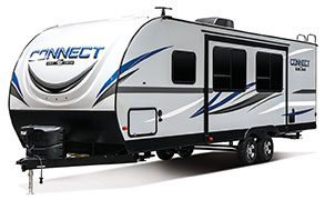 2019 KZ RV Connect C261RB Travel Trailer Exterior Front 3-4 Off Door Side