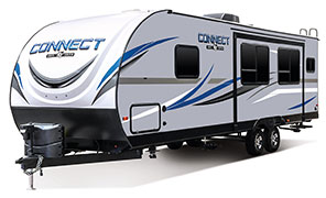 2019 KZ RV Connect C261RKK Travel Trailer Exterior Front 3-4 Off Door Side